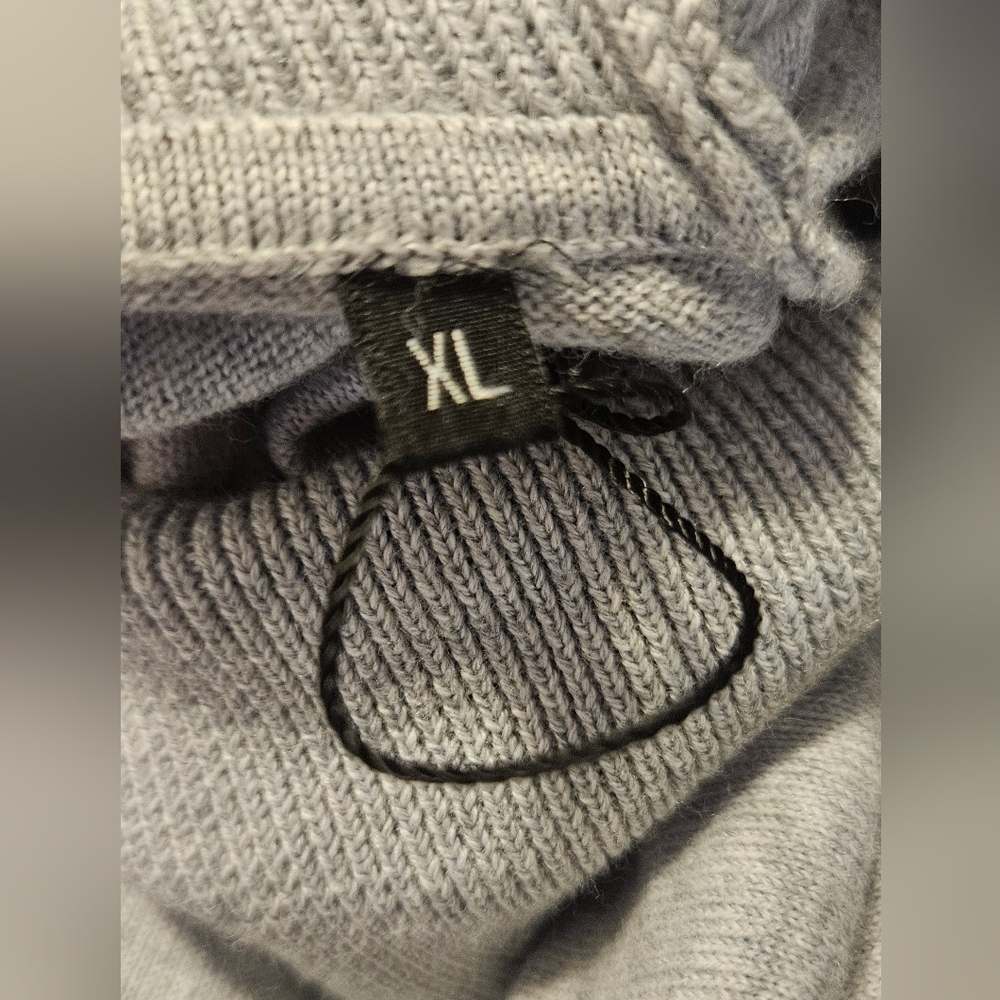 Hörst Italian Wool Blend Turtleneck Sweater Mens XL Gray Made in Italy - Picture 11 of 12